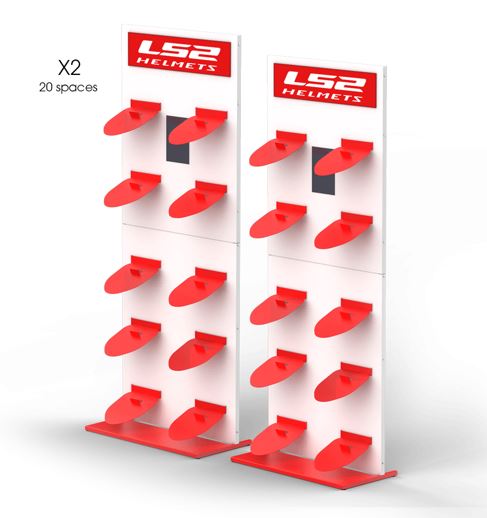 LS2 Helmet Display 10 pcs.